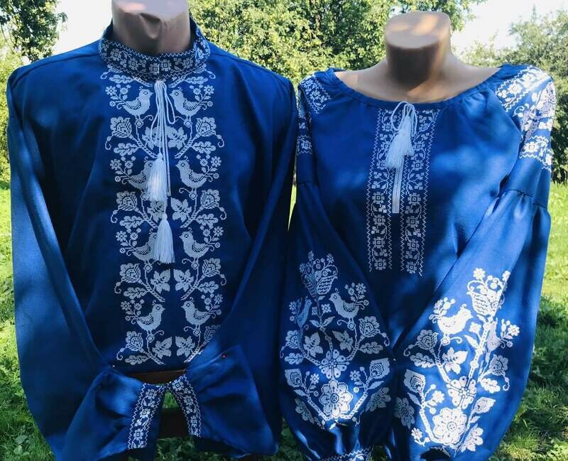 Пара вишиванок, жіноча та чоловіча вишиванка - комплект вишиванок для чоловіка і жінки (Арт. 02372) Пара вишиванок, жіноча та чоловіча вишиванка - комплект вишиванок для чоловіка і жінки (Арт. 02372)