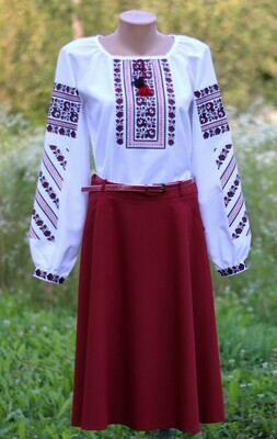 Вишиванка, жіноча вишивана блузка "Борщівська" (Арт. 01049)