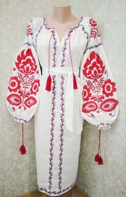 Вишиванка жіноча, сукня вишивана "Бохо"(Арт. 02356)