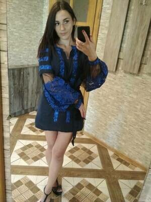 Вишиванка, жіноча вишивана блузка на синьому льоні+євросітка "Бохо" (Арт. 02432) Вишиванка, жіноча вишивана блузка на синьому льоні+євросітка "Бохо" (Арт. 02432)