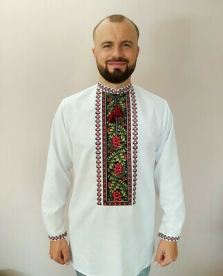 Вишиванка, чоловіча вишита сорочка (Арт. 02454)