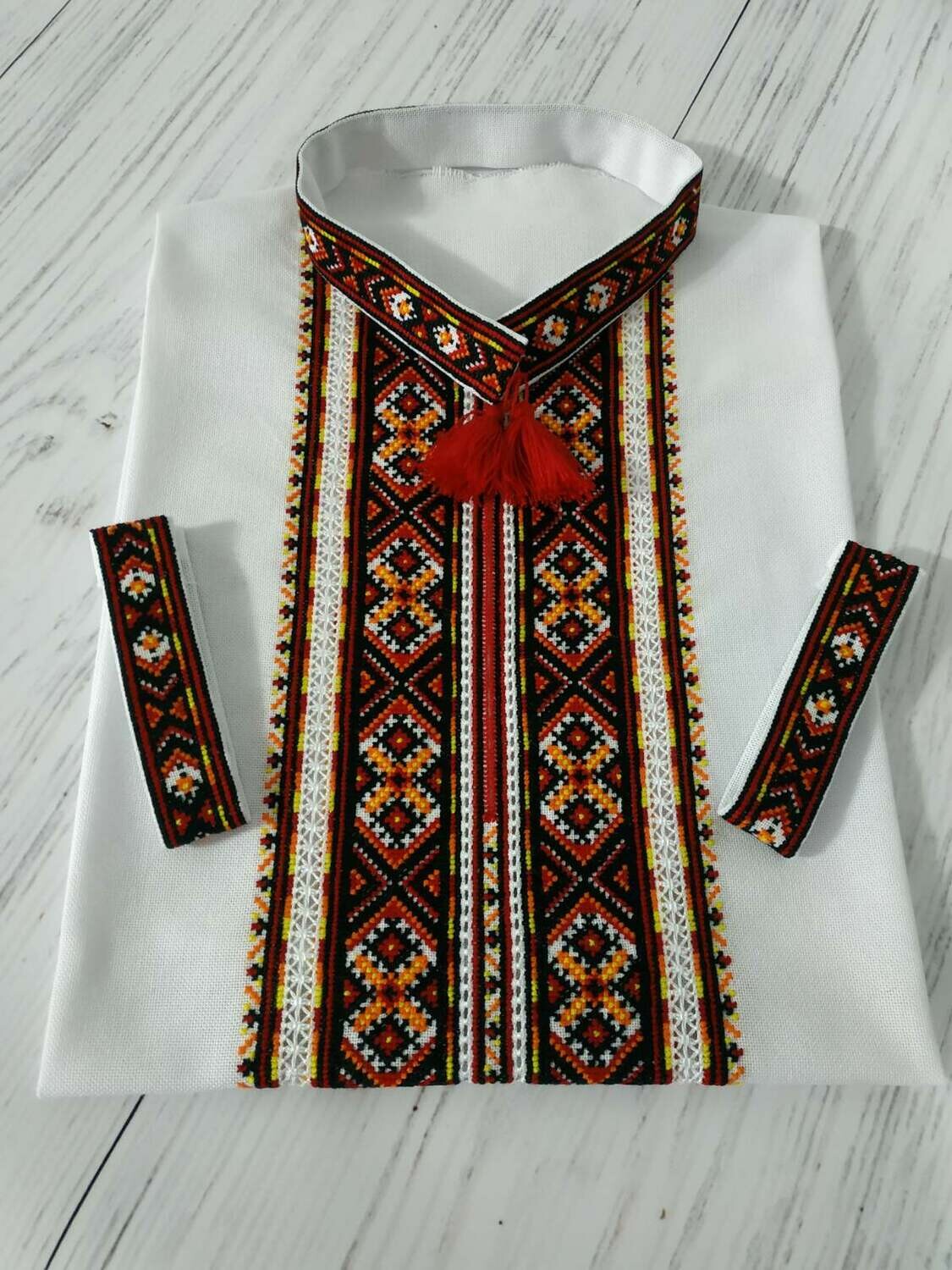 Вишиванка ручної роботи, чоловіча вишита сорочка (Арт. 02463)