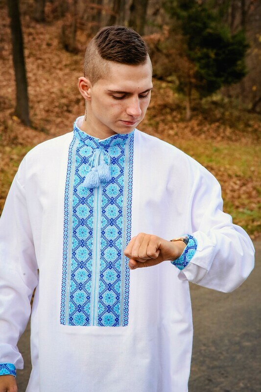 Вишиванка, чоловіча вишита сорочка Арт. 02473)