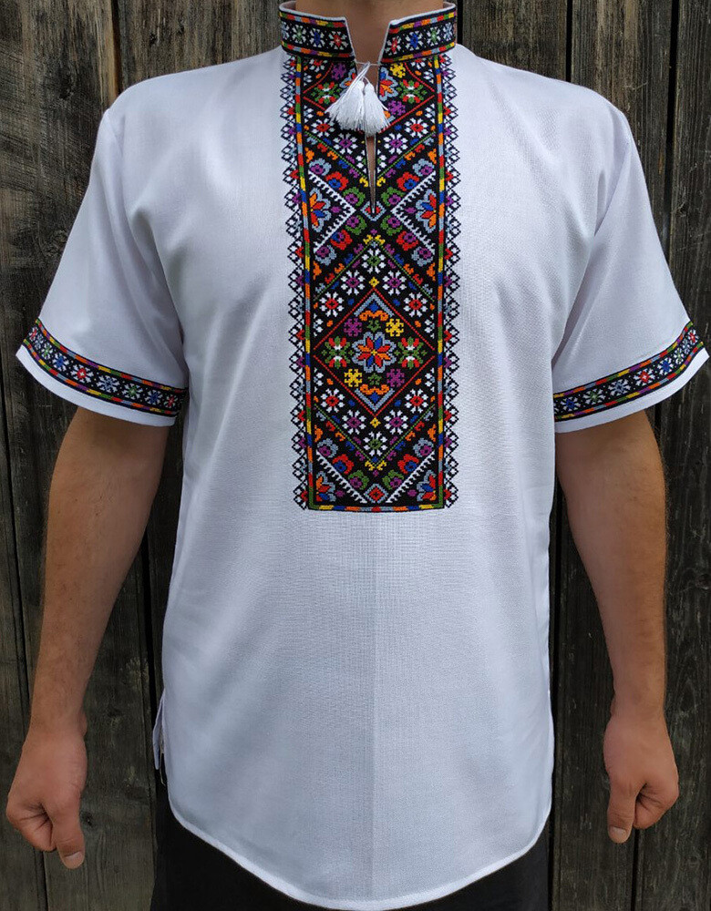 Вишиванка, чоловіча вишита сорочка (Арт. 02350)