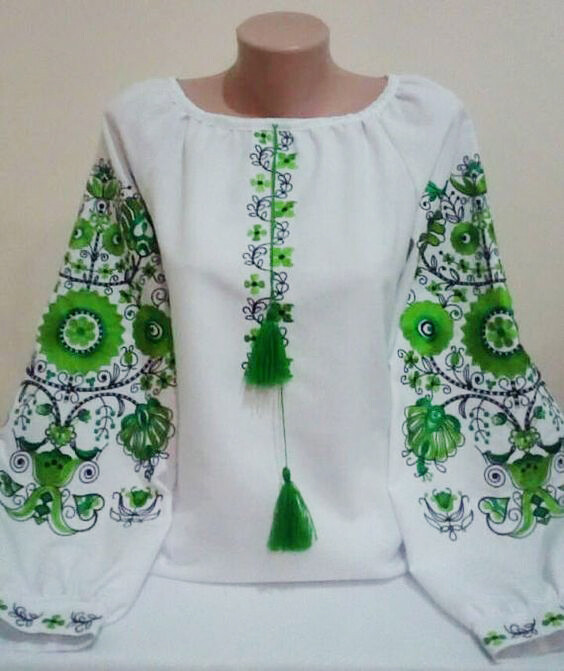 Вишиванка, жіноча вишивана блузка (Арт. 02514)