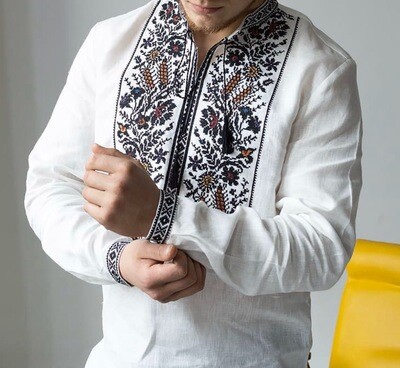 Вишиванка, чоловіча вишита сорочка (Арт. 02523)