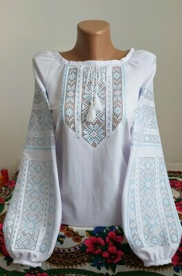 Неймовірно красива вишиванка, жіноча вишивана блузка на домотканому полотні "Мережка" (Арт. 00020)