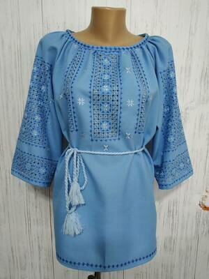 Вишиванка, жіноча вишивана блузка "Вірна подруга" (Арт. 00035)