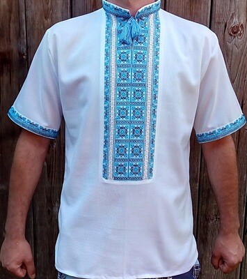 Вишиванка, чоловіча сорочка на домотканому полотні (Арт. 02568)