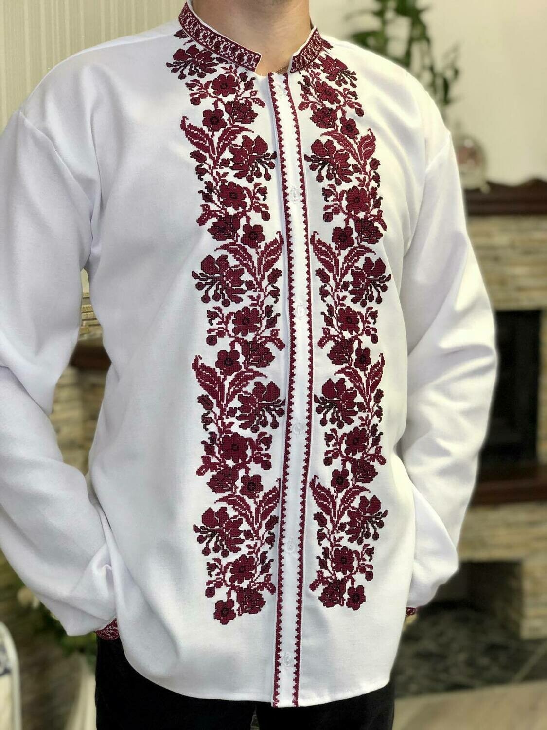 Вишиванка, чоловіча вишита сорочка (Арт. 02655)
