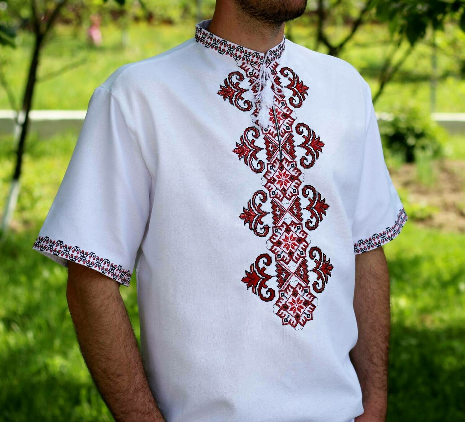 Вишиванка, чоловіча вишита сорочка (Арт. 02668)