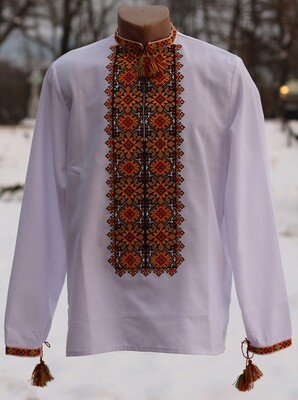 Вишиванка, чоловіча вишита сорочка (Арт. 02774)