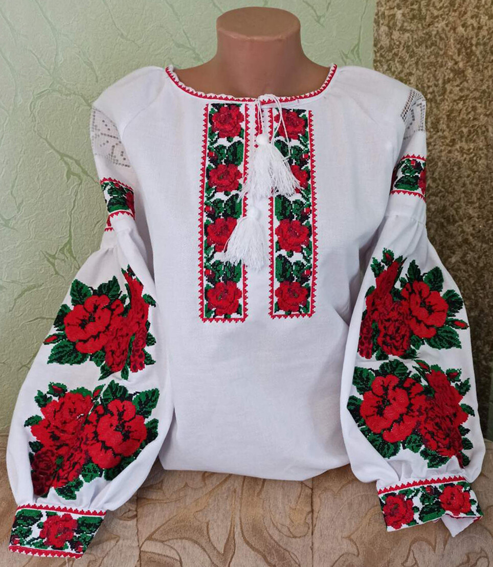 Вишиванка, жіноча вишивана блузка (Арт. 02832)
