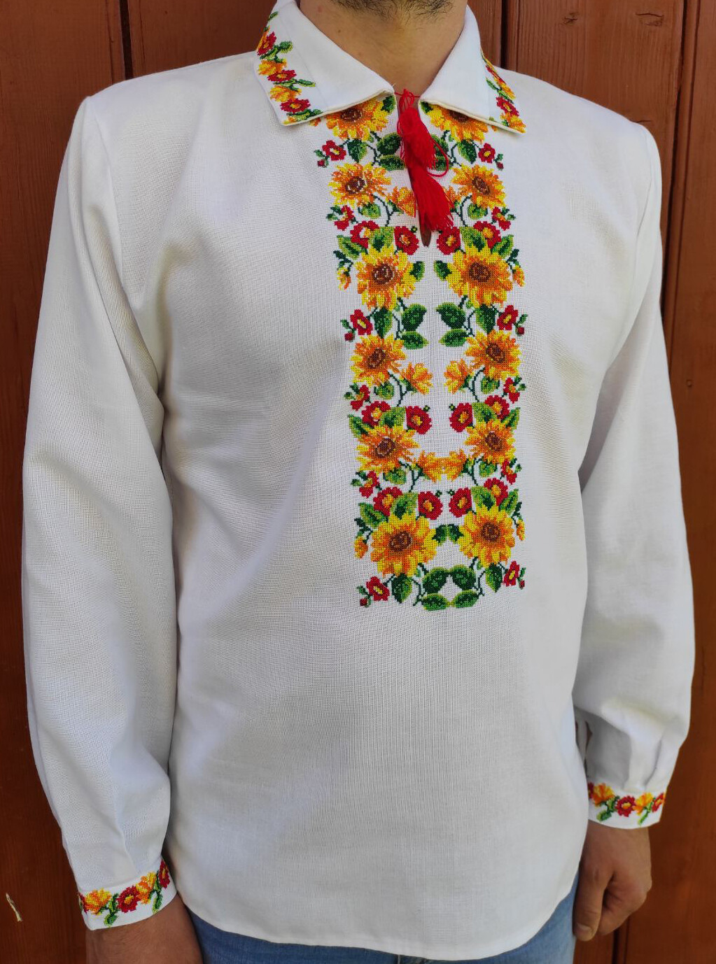 Вишиванка, чоловіча вишита сорочка (Арт. 02885)