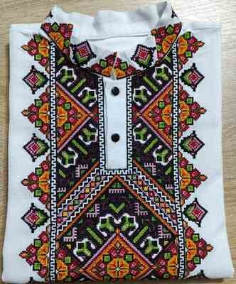 Вишиванка, чоловіча вишита сорочка (Арт. 02940)