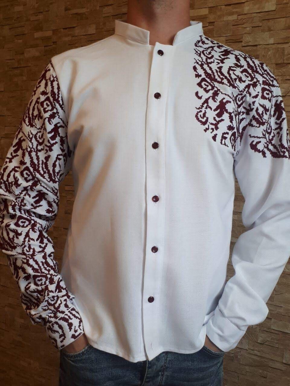 Вишиванка, чоловіча вишита сорочка (Арт. 02953)