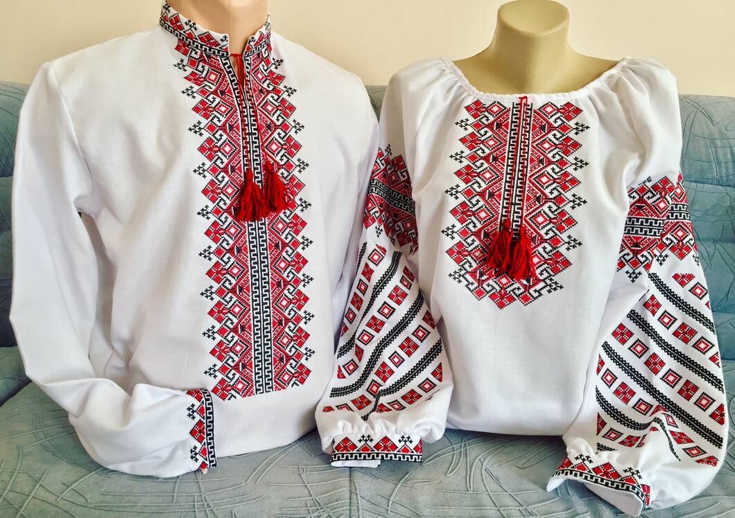 Пара вишиванок, жіноча та чоловіча вишиванка. Комплект вишиванок (Арт. 02967)