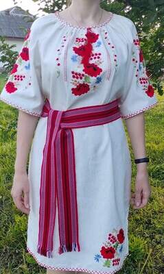 Вишиванка жіноча, сукня "Українська традиційна" (Арт. 02987)