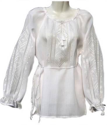 Вишиванка, жіноча вишивана блузка &quot;Біленька&quot; (Арт. 00016)