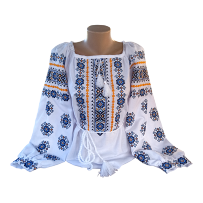 Вишиванка, жіноча вишивана блузка на домотканому полотні (Арт. 03085)