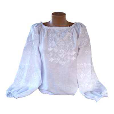 Вишиванка, жіноча вишивана блузка на домотканому полотні (Арт. 03086)