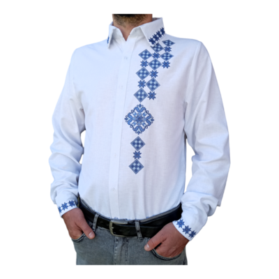 Вишиванка чоловіча вишита безпосередньо на домотканому (Арт. 03097) Вишиванка чоловіча вишита безпосередньо на домотканому (Арт. 03097)