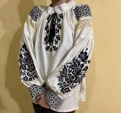 Вишиванка, жіноча вишивана блузка на домотканому полотні (Арт. 03169) Вишиванка, жіноча вишивана блузка на домотканому полотні (Арт. 03169)