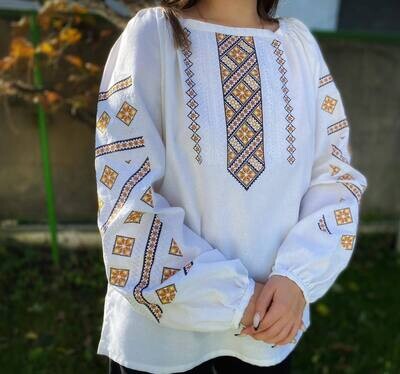 Вишиванка, жіноча вишивана блузка на домотканому полотні (Арт. 03176) Вишиванка, жіноча вишивана блузка на домотканому полотні (Арт. 03176)