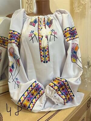 Вишиванка, жіноча вишивана блузка на домотканому полотні (Арт. 03225)