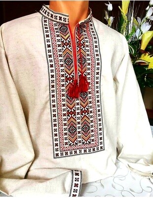 Вишиванка, чоловіча вишита сорочка "Стильна" (Арт. 03262) Вишиванка, чоловіча вишита сорочка "Стильна" (Арт. 03262)