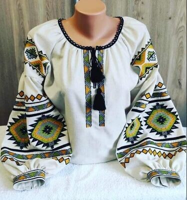 Вишиванка, жіноча вишивана блузка на домотканому полотні (Арт. 03292) Вишиванка, жіноча вишивана блузка на домотканому полотні (Арт. 03292)