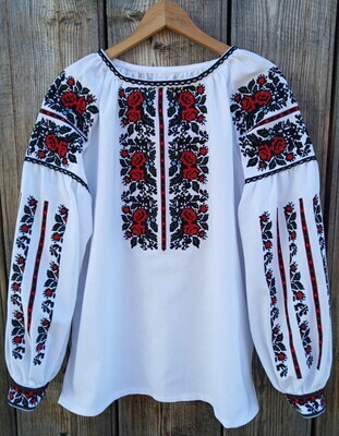 Вишиванка, жіноча вишивана блузка на домотканому полотні (Арт. 03285) Вишиванка, жіноча вишивана блузка на домотканому полотні (Арт. 03285)