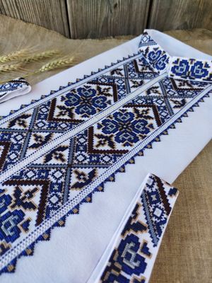 Вишиванка ручної роботи, чоловіча вишита сорочка (Арт. 03369) Вишиванка ручної роботи, чоловіча вишита сорочка (Арт. 03369)