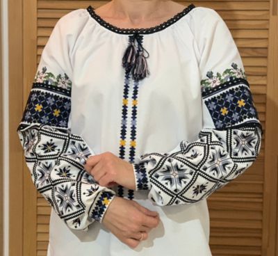 Вишиванка, жіноча вишивана блузка на домотканому полотні (Арт. 03436) Вишиванка, жіноча вишивана блузка на домотканому полотні (Арт. 03436)