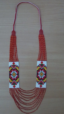 Гердан - прикраса з бісеру до вишиванки (Арт. 01588) Гердан - прикраса з бісеру до вишиванки (Арт. 01588)