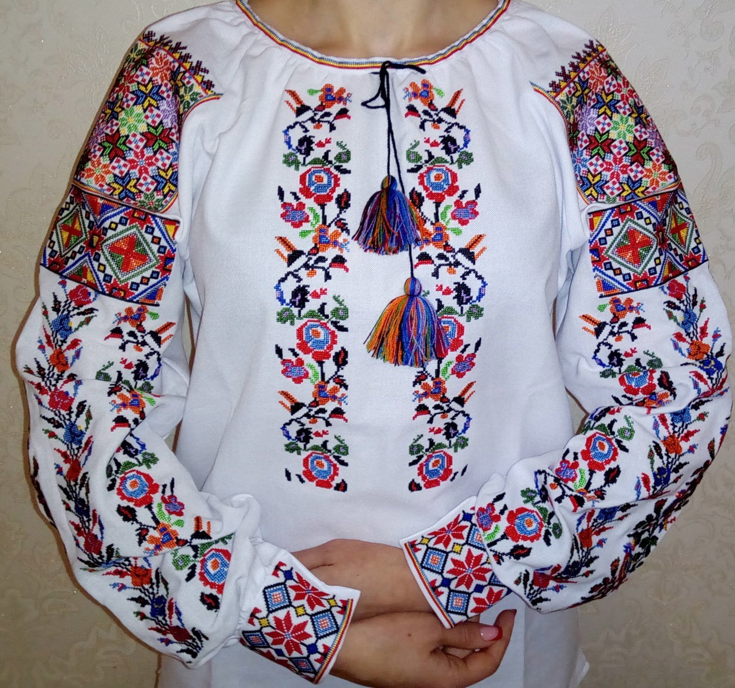 Вишиванка, жіноча вишивана блузка &quot;Колоритна&quot; (Арт. 01835)