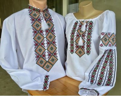 Пара вишиванок, жіноча та чоловіча вишиванка. Комплект вишиванок (Арт. 03467) Пара вишиванок, жіноча та чоловіча вишиванка. Комплект вишиванок (Арт. 03467)