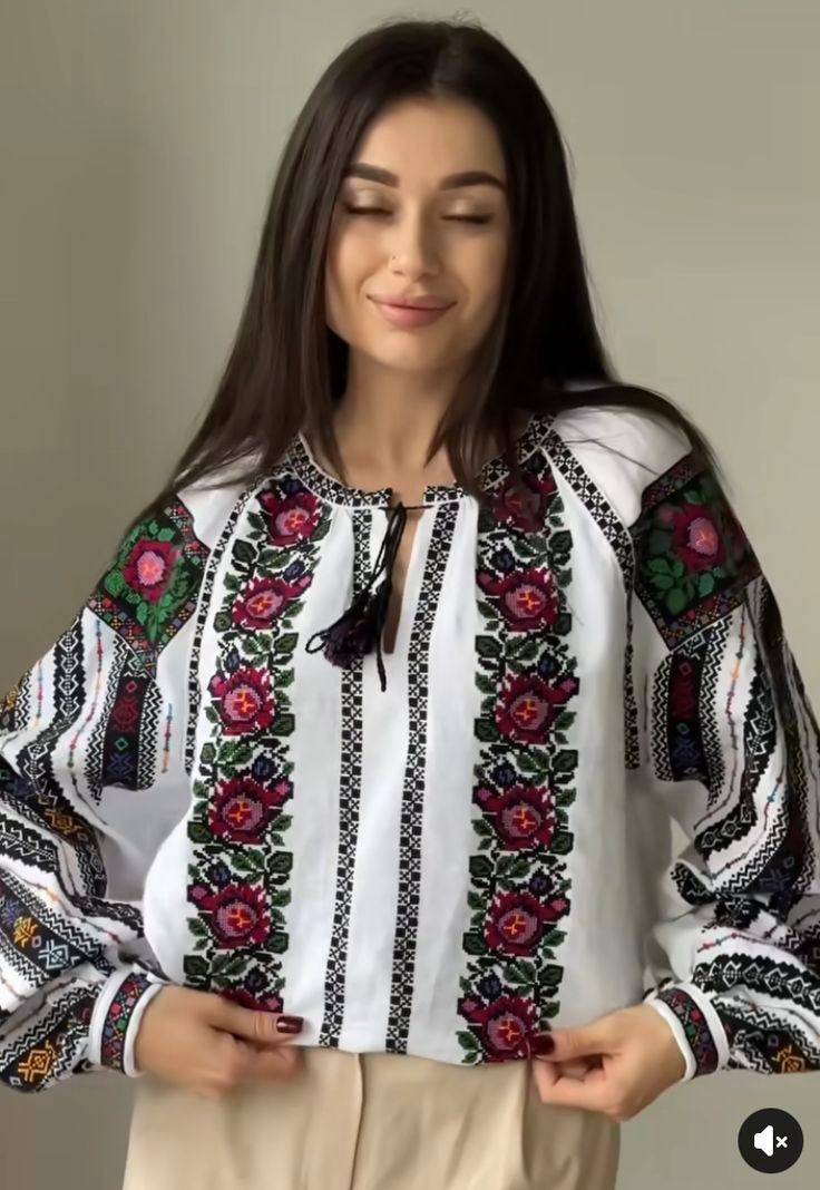 Вишиванка, жіноча вишивана блузка &quot;Борщівська калина&quot; (Арт. 03468)