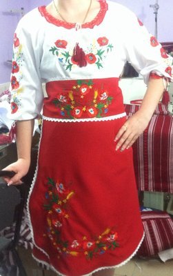 Костюм вишиваний жіночий &quot;Яскраві маки&quot; (Арт. 01839). Ціна 480 грн.
