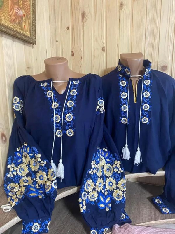 Пара вишиванок, жіноча та чоловіча вишиванка. Комплект вишиванок (Арт. 03481) Пара вишиванок, жіноча та чоловіча вишиванка. Комплект вишиванок (Арт. 03481)