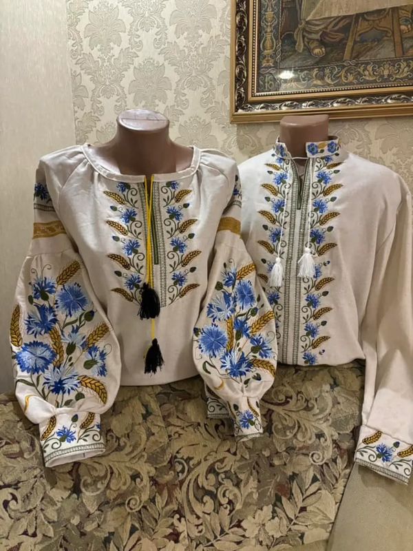Пара вишиванок, жіноча та чоловіча вишиванка. Комплект вишиванок (Арт. 03482) Пара вишиванок, жіноча та чоловіча вишиванка. Комплект вишиванок (Арт. 03482)