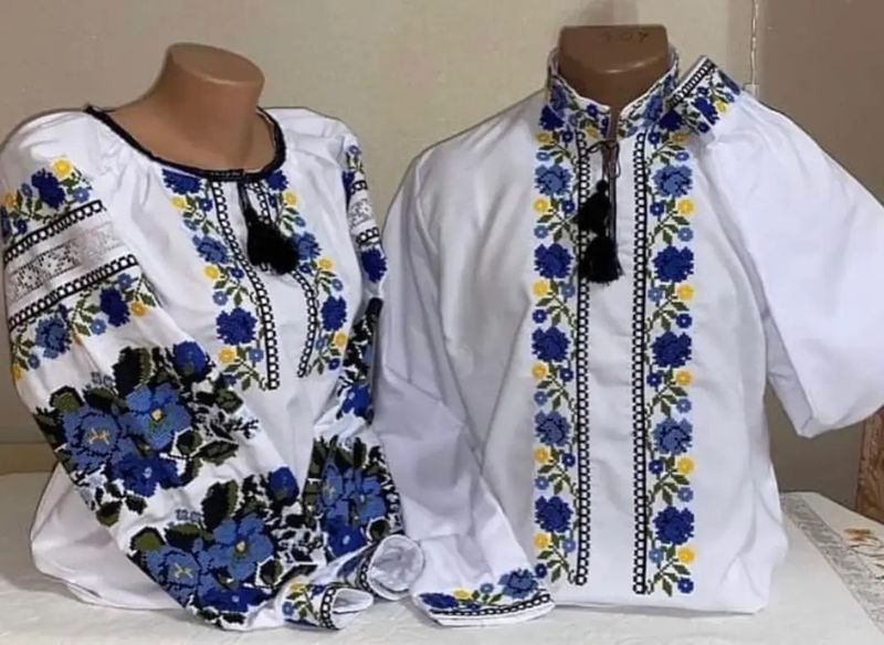 Пара вишиванок, жіноча та чоловіча вишиванка. Комплект вишиванок (Арт. 03479) Пара вишиванок, жіноча та чоловіча вишиванка. Комплект вишиванок (Арт. 03479)