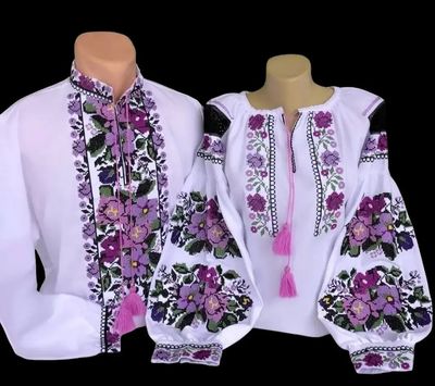 Пара вишиванок, жіноча та чоловіча вишиванка. Комплект вишиванок (Арт. 03479) Пара вишиванок, жіноча та чоловіча вишиванка. Комплект вишиванок (Арт. 03479)