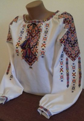 Вишиванка, жіноча вишивана блузка "Яскраві зіроньки" (Арт. 01850)
