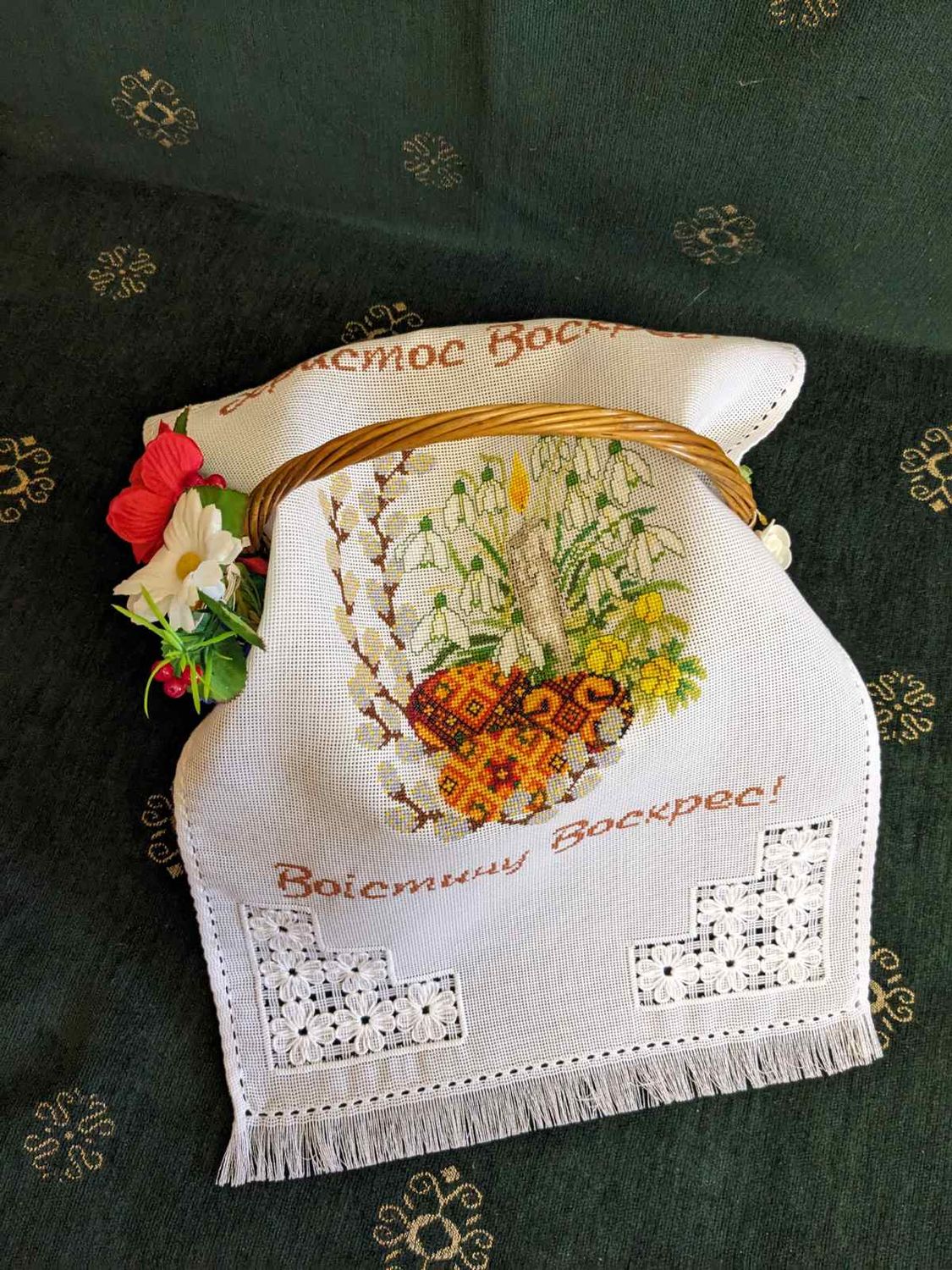 Рушник пасхальний вишиваний &quot;ВЕЛИКОДНИЙ&quot; (Арт. 03495)