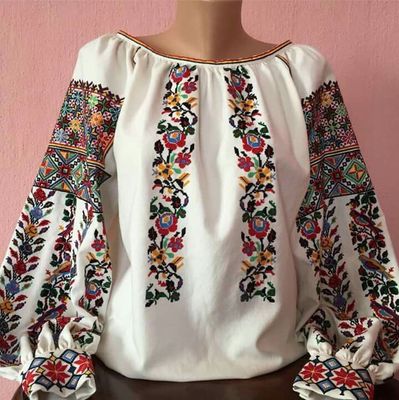 Вишиванка, жіноча вишивана блузка на домотканому полотні (Арт. 03544) Вишиванка, жіноча вишивана блузка на домотканому полотні (Арт. 03544)