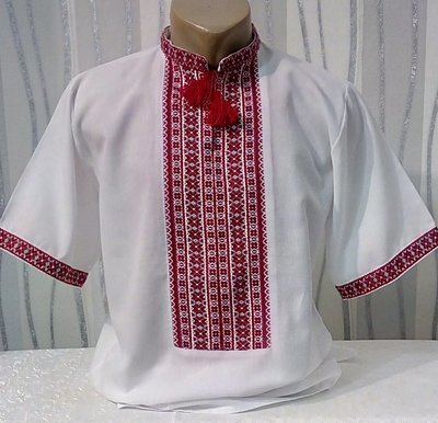 Вишиванка чоловіча на домотканому полотні (Арт. 01864)