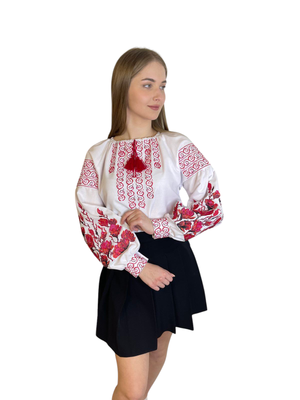 Вишиванка, жіноча вишивана блузка на домотканому полотні (Арт. 03556) Вишиванка, жіноча вишивана блузка на домотканому полотні (Арт. 03556)