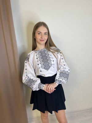 Вишиванка, жіноча вишивана блузка на домотканому полотні (Арт. 03560) Вишиванка, жіноча вишивана блузка на домотканому полотні (Арт. 03560)