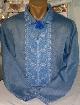 Вишиванка чоловіча безпосередньо на домотканому полотні під джинс (Арт. 01865) Вишиванка чоловіча безпосередньо на домотканому полотні під джинс (Арт. 01865)